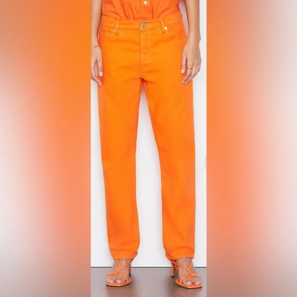 Frame Le Slouch Denim Orange Crush / 26 / NWT